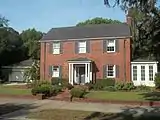 Brick house in the Brunswick Old Town Historic District