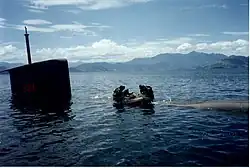 GRUMEC operators deploying from the Brazilian Navy's Tapajó.