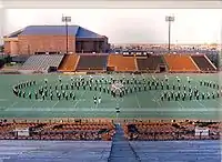 GSMB on Dacotah Field with the Fargodome in the Background