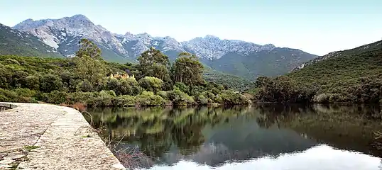 The lake from the dam