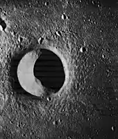 Lunar Orbiter 2 image of Gambart C