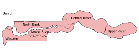 Divisions of the Gambia