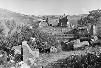 The ruins in 1947