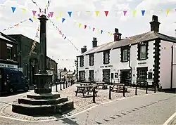 The Royal Oak Hotel in Garstang with its brewery branding