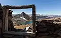 Gaylor Peak framed, from Great Sierra Mine Historic Site