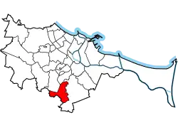 Location of Orunia Górna-Gdańsk Południe within Gdańsk