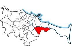 Location of Rudniki within Gdańsk