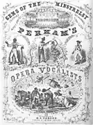 This is a playbill for Perham's Opera Vocalists, 1856.