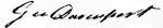 Cursive signature in ink