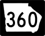 State Route 360 marker