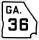 State Route 36 marker