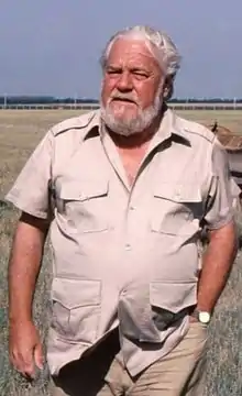 Gerald Durrell in Askania Nova, 1985