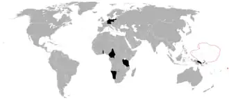 German colonies and protectorates in 1914