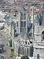 The east end, viewed from St Bavo Cathedral