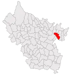 Location in Buzău County