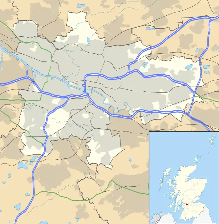 Royston is located in Glasgow council area