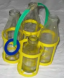 Reusable milk bottles and carrier