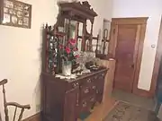 Bedroom in the first floor of the Manistee Mansion.