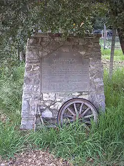 Historical marker for Glenwood, California