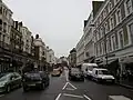 Looking north along Gloucester Road from near its intersection with Elvaston Place