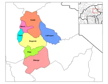 Manni Department location in the province