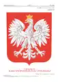 Coat of arms of the Republic of Poland according to the law Dz.U. z 2005 r. Nr 235, poz. 2000