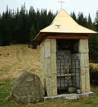 God Eye in West Ukraine (Ukrainian Carpathians) near Mykulychyn village