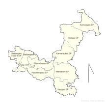 Goghat-II CD block showing GP areas