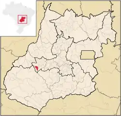 Location in Goiás  state