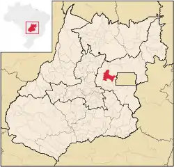 Location in Goiás  state