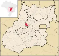 Location in Goiás  state