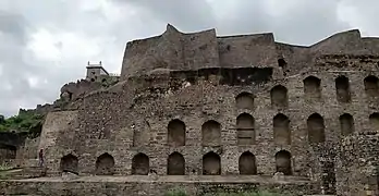 View of the ruins of the fort