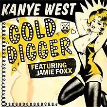 Artwork depicting a woman as a "gold digger"