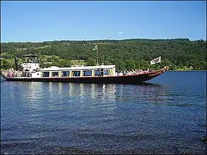 Gondola on Coniston Water.