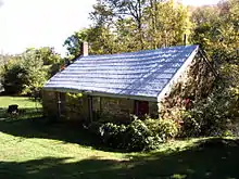 The schoolhouse from the rear