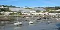 A view across the harbour from the pier at low tide