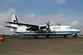 The stationary Fokker 50.