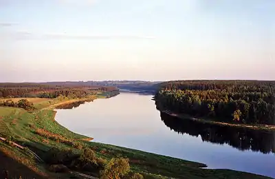 The Daugava River in the Bows of the Daugava Nature Park