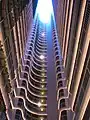 The east atrium, looking up