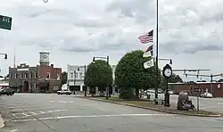 Downtown Granite Falls, as viewed facing southeast on Main Street