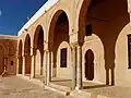 Detail of arches and columns of the north portico of the courtyard