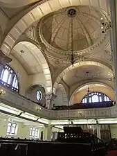 Ceiling detail of the 1905 synagogue