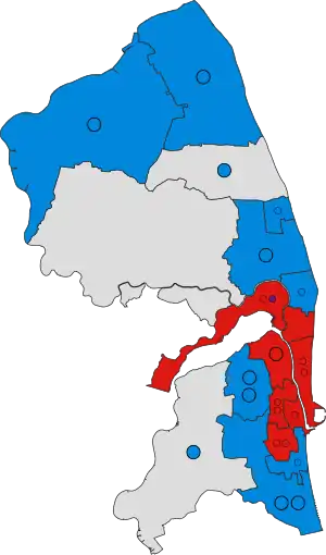 2019 results map