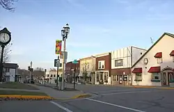 Looking north at downtown Green Lake