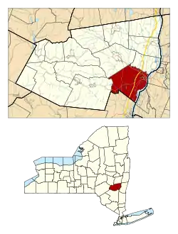 Location in Greene County and the state of New York.