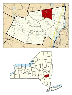 Location in Greene County and the state of New York