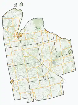 Williamsford is located in Grey County