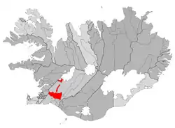 Location of Grímsnes- og Grafningshreppur