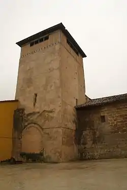 Former Grisaleña's castle tower, now part of the town's church