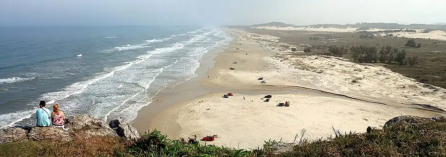 Panoramic view of the Beach of Itapeva